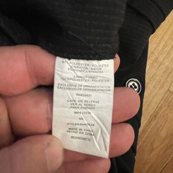 XOXO Pants Wide Leg Fine Pin Stripe Dress Women 5/6 Career Business Classic - Picture 11 of 13